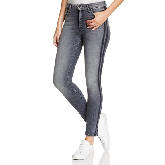 Mother High Waist Looker Skinny Ankle Jeans Miss Moody Two Shoes Racer 28 - Picture 1 of 9